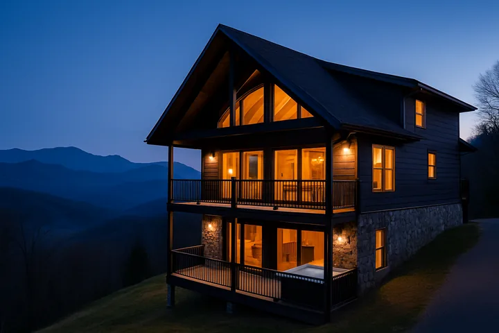 Illustrative Cobbly Nob luxury chalet near Gatlinburg