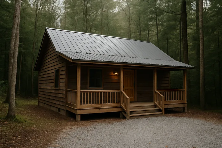 Illustrative Cosby Tennessee long-term-rental cabin